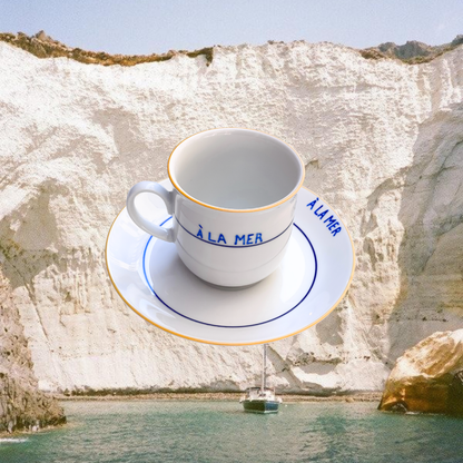 la tasse et sous-tasse - PAOLA