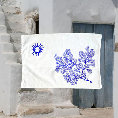 la housse de coussin - BLEU