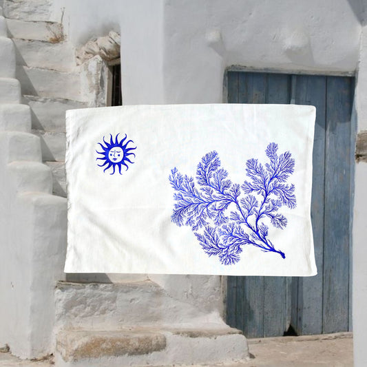 la housse de coussin - BLEU